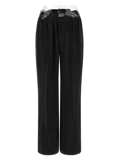 Black Copper Casual Pants