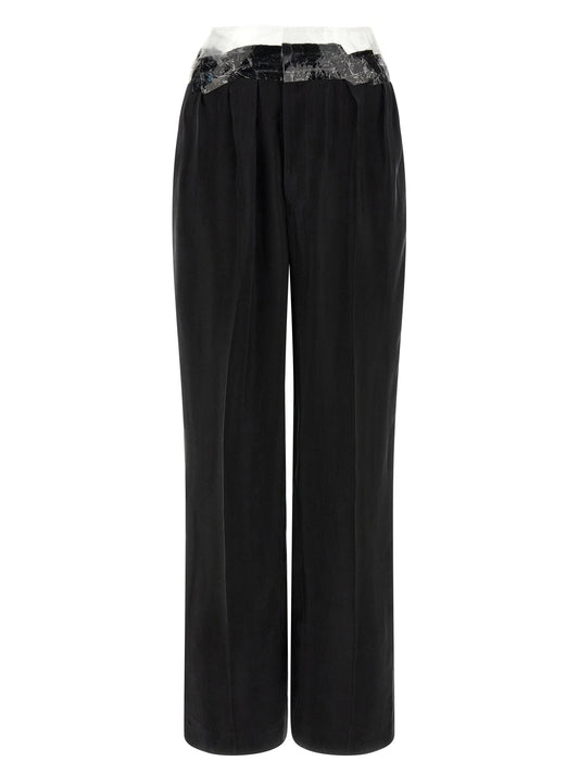 Black Copper Casual Pants