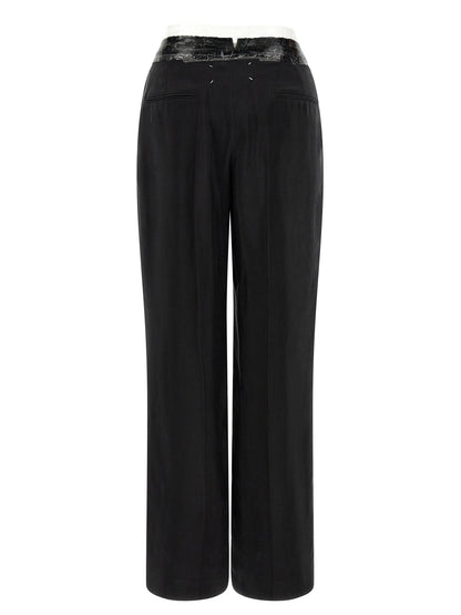Black Copper Casual Pants