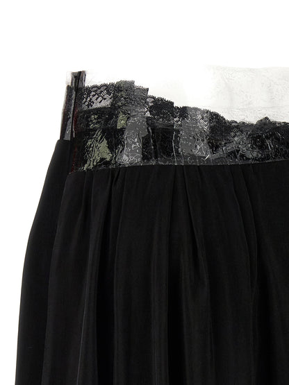 Black Copper Mini Skirt