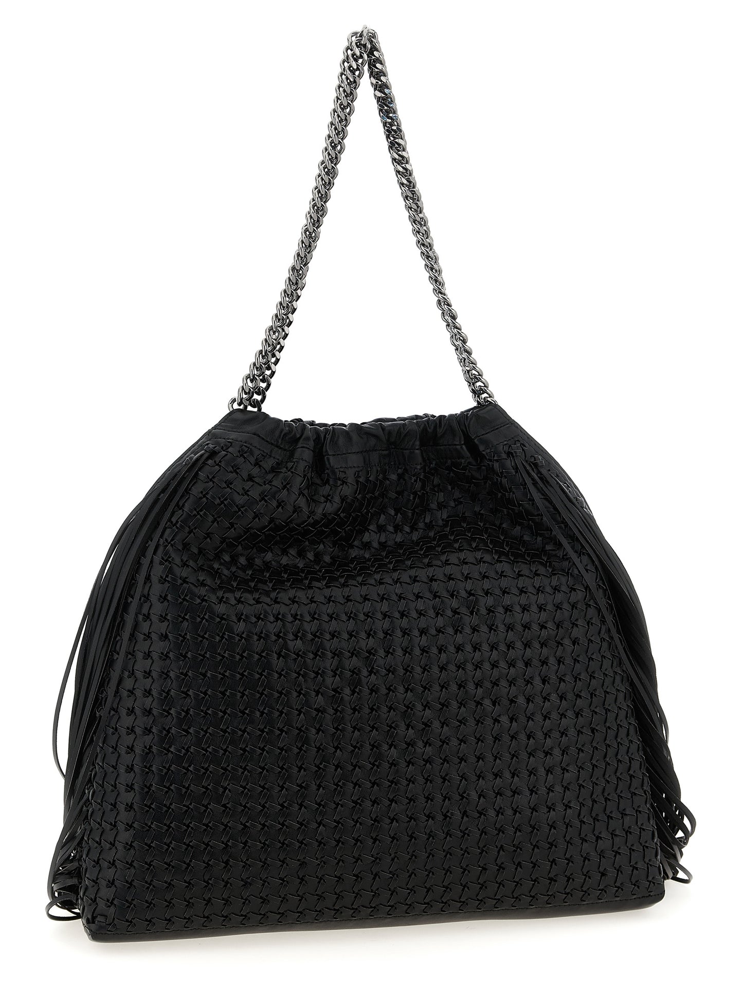 Black Polyamide Shoulder Bag