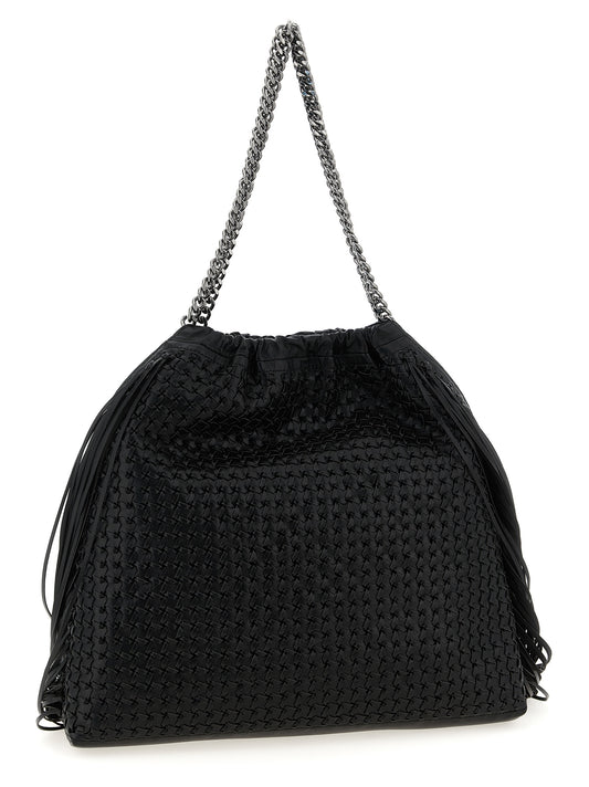 Black Polyamide Shoulder Bag