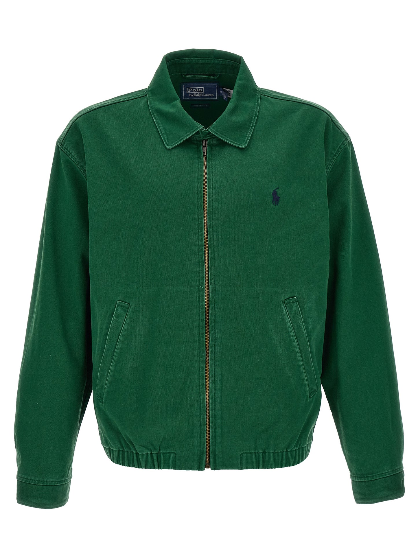 Bicolor Cotton Full-Length Jacket