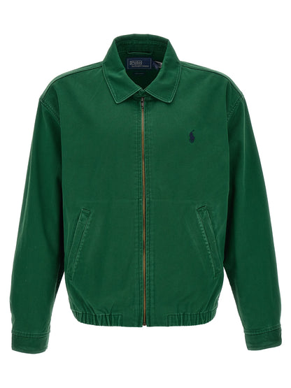 Bicolor Cotton Full-Length Jacket