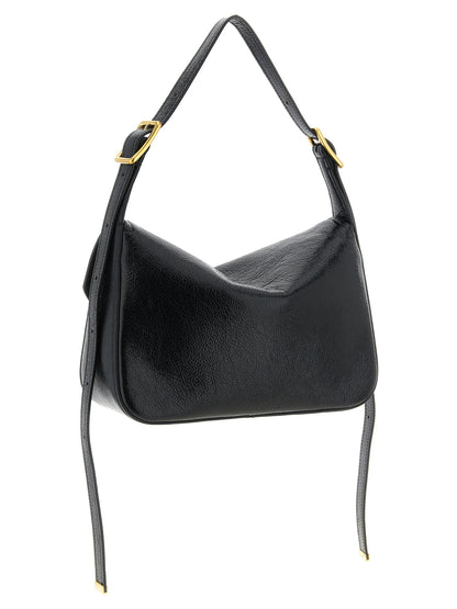 Black Lamb Leather Shoulder Bag