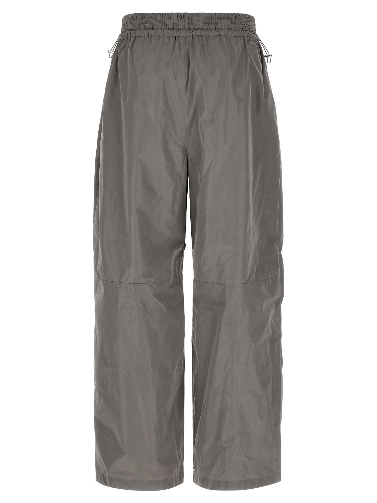 Gray Polyester Athletic Pants