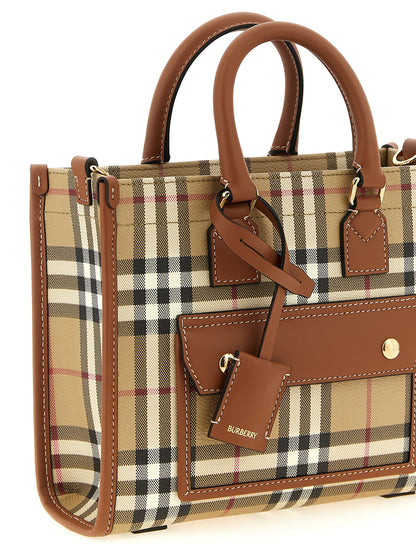 Beige Polyethylene Tote Bag