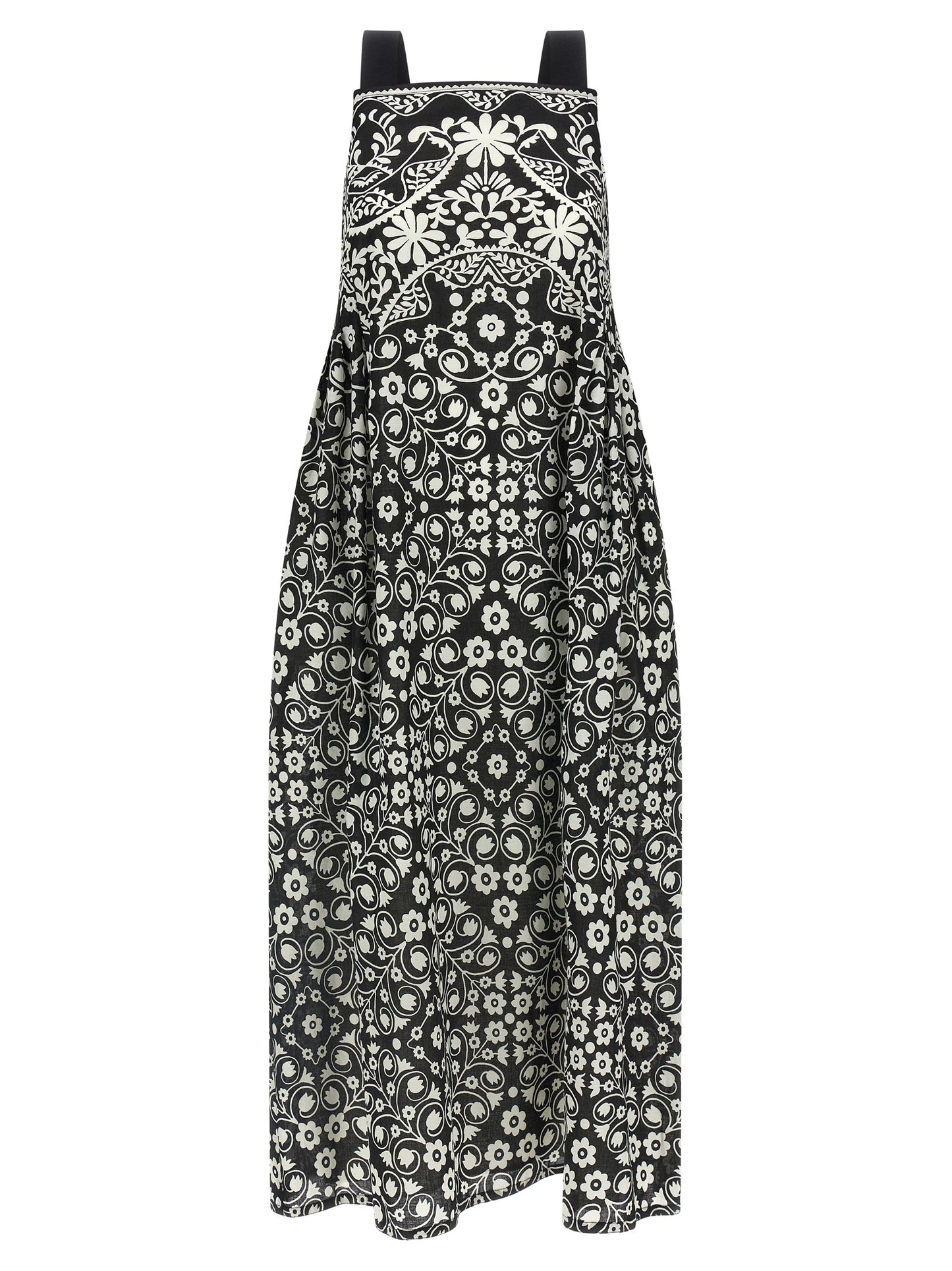 Bicolor Cotton Long Dress