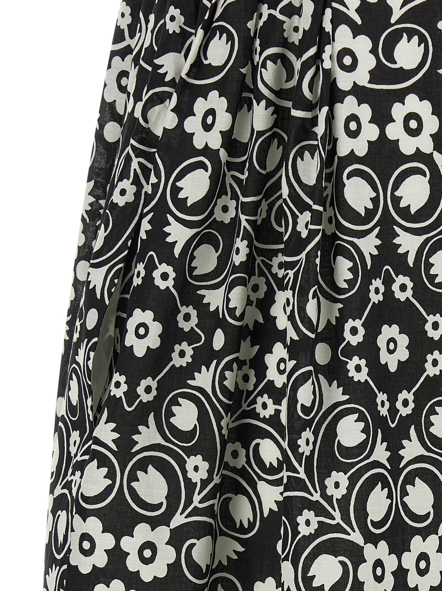 Bicolor Cotton Long Dress
