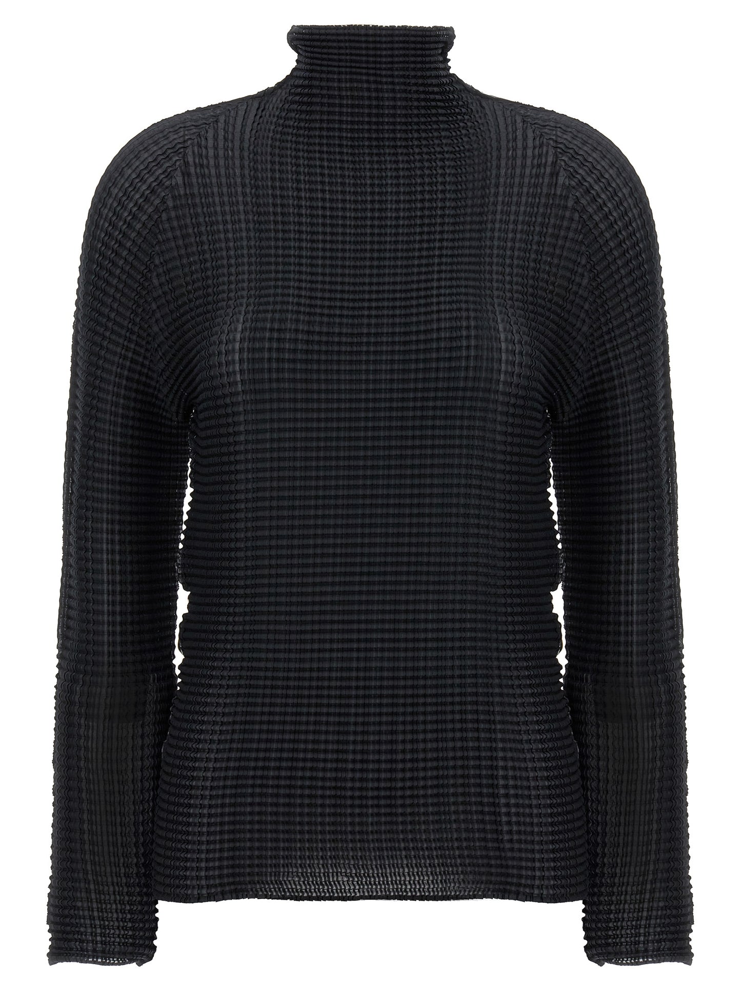Black Polyester Cardigan