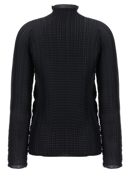 Black Polyester Cardigan