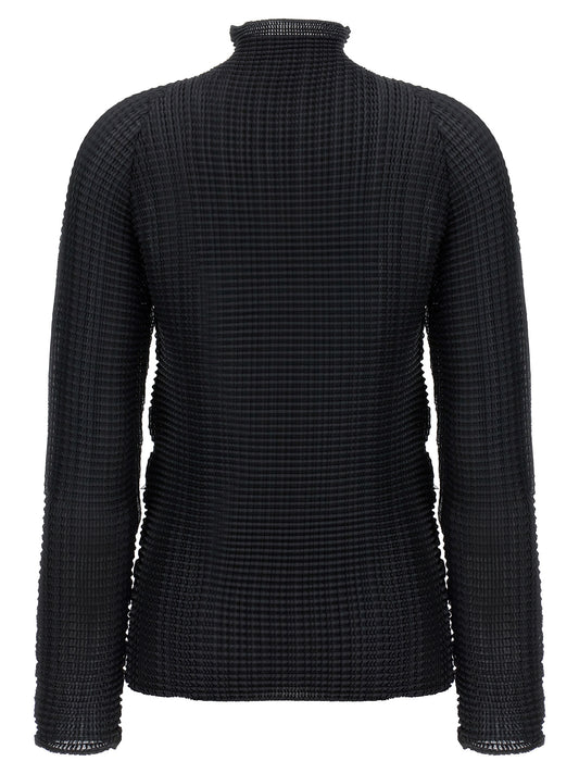 Black Polyester Cardigan