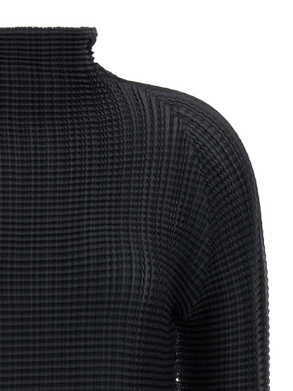 Black Polyester Cardigan