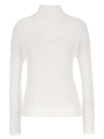 White Polyester Cardigan
