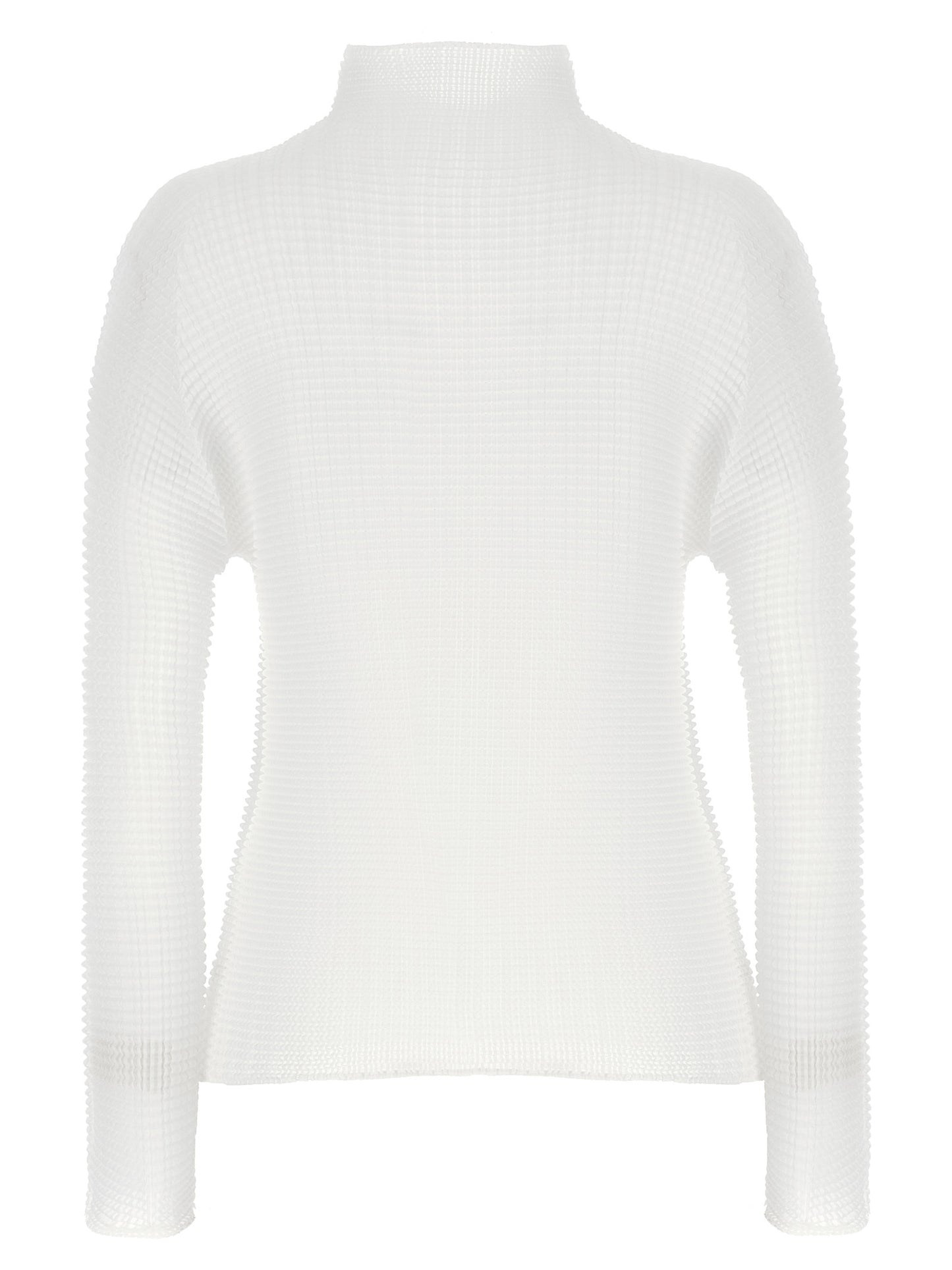 White Polyester Cardigan