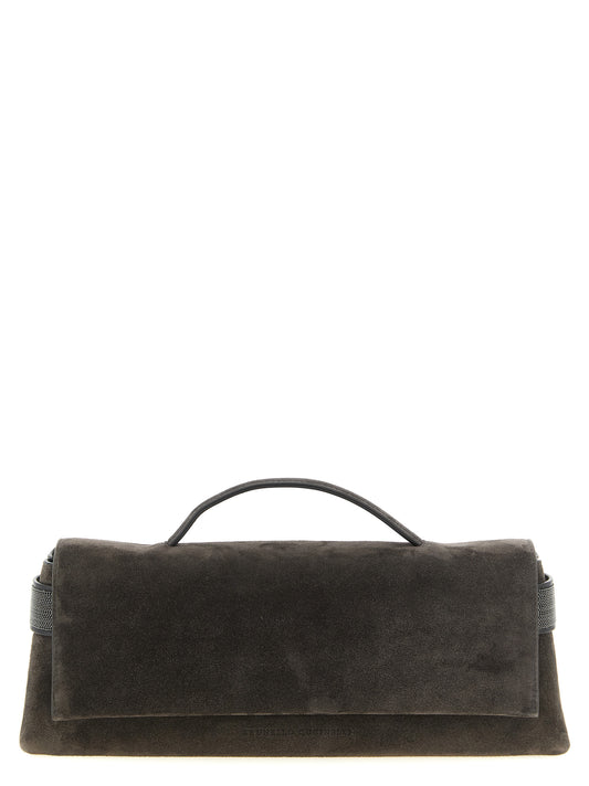 Brown Calfskin Clutch Bag