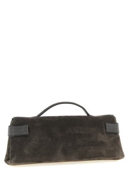 Brown Calfskin Clutch Bag