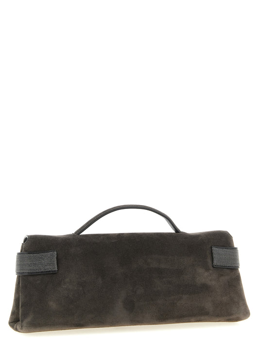Brown Calfskin Clutch Bag