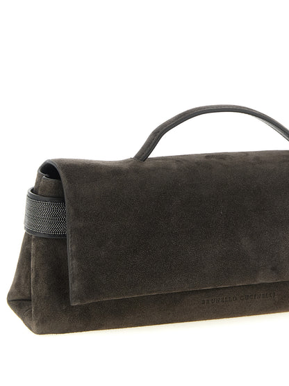 Brown Calfskin Clutch Bag
