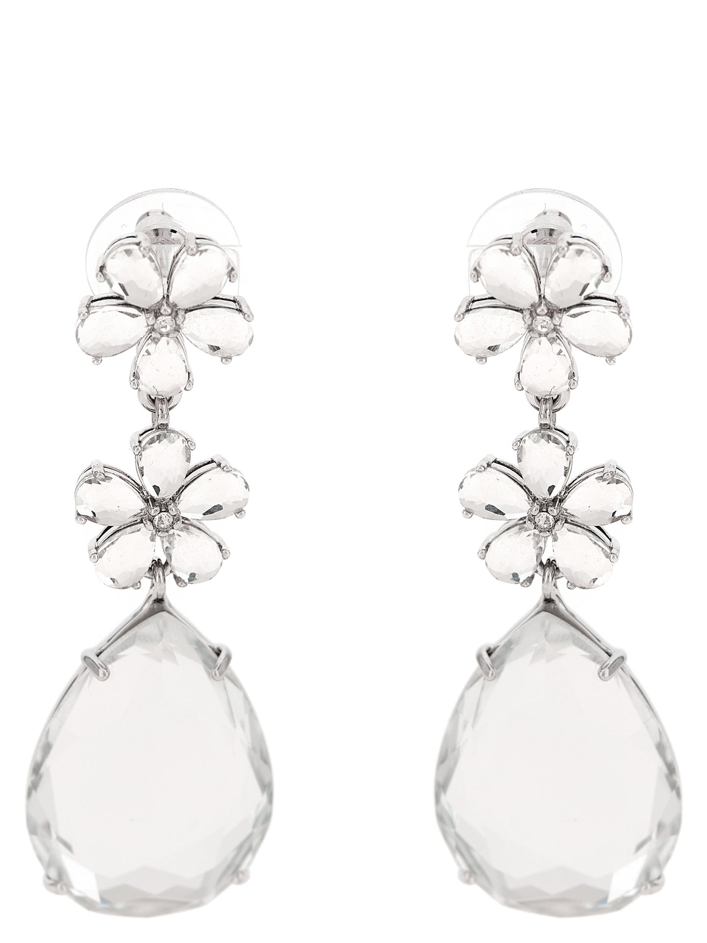 Silver Brass Earrings