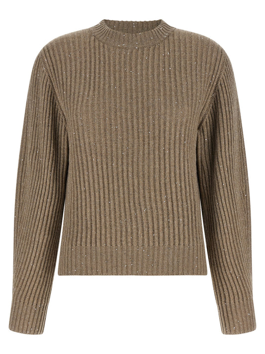 Beige Cashmere Cardigan