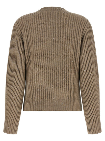 Beige Cashmere Cardigan