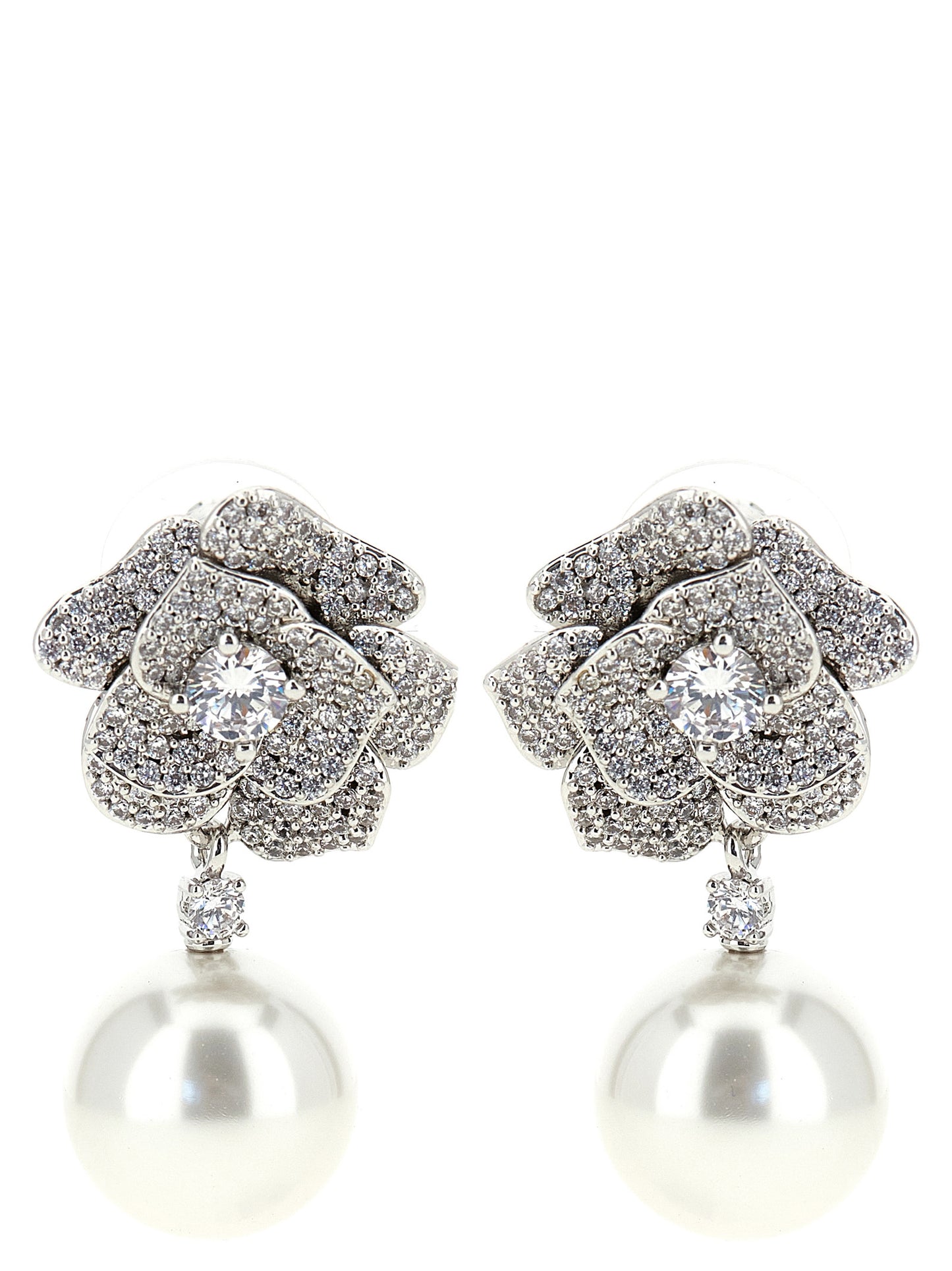 Silver Brass Earrings