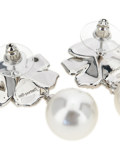 Silver Brass Earrings