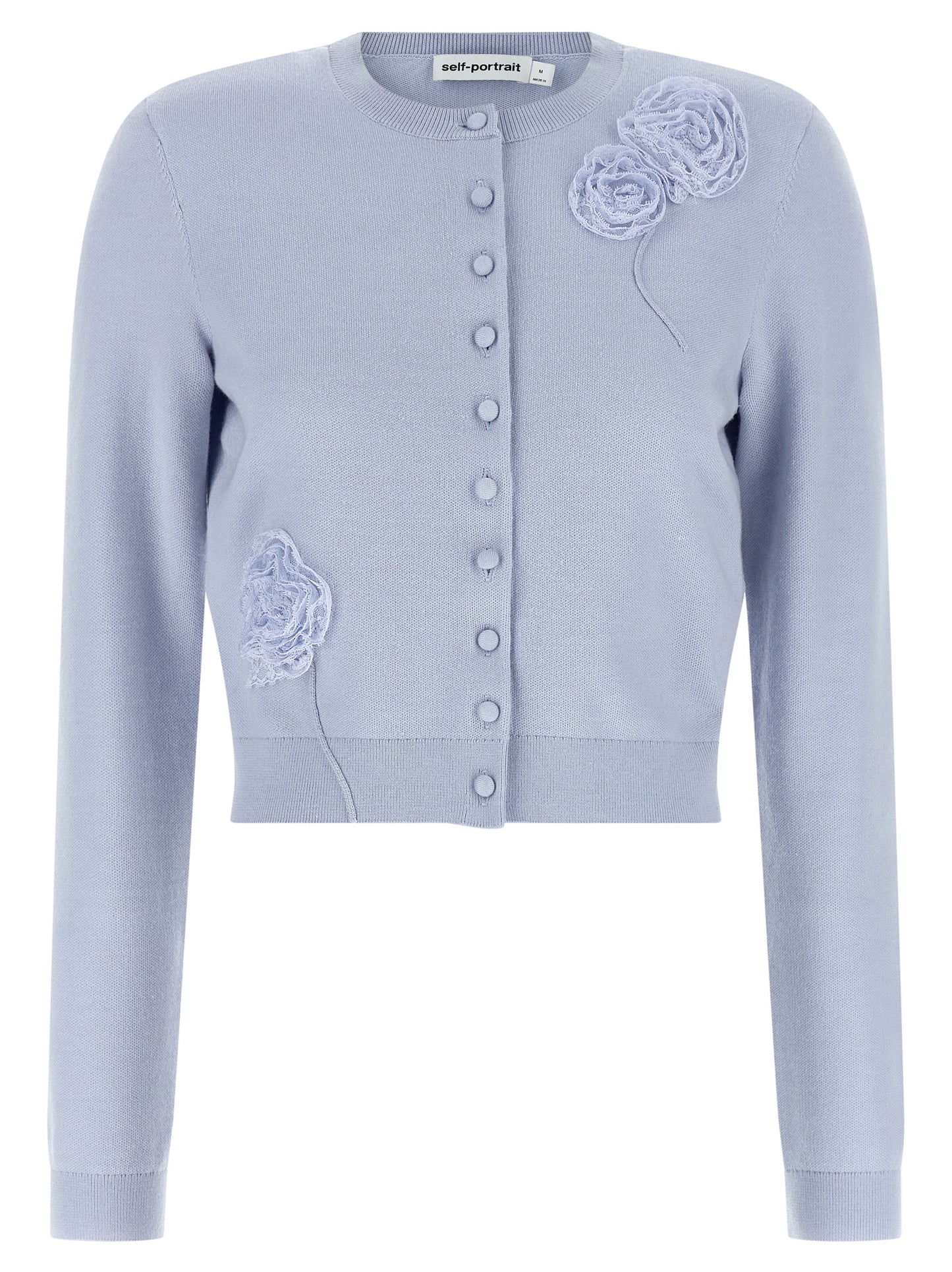 Blue Polyester Cardigan