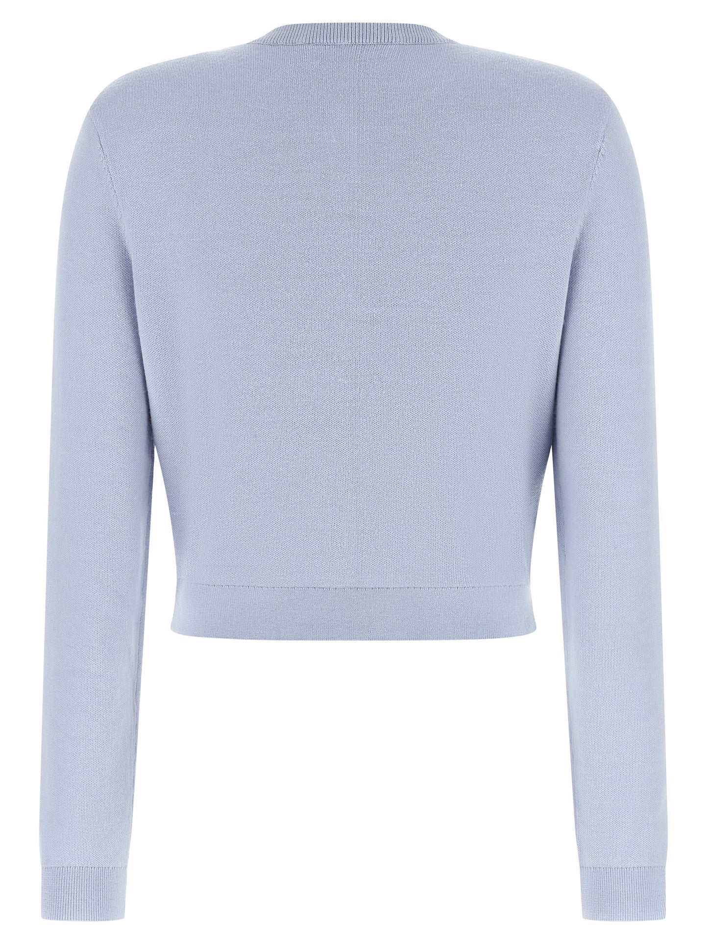 Blue Polyester Cardigan