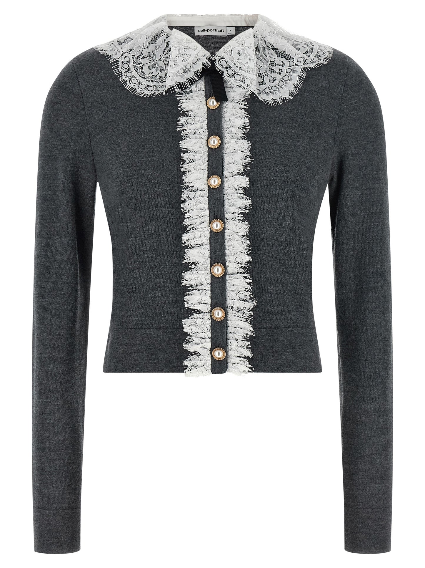 Gray Wool Cardigan