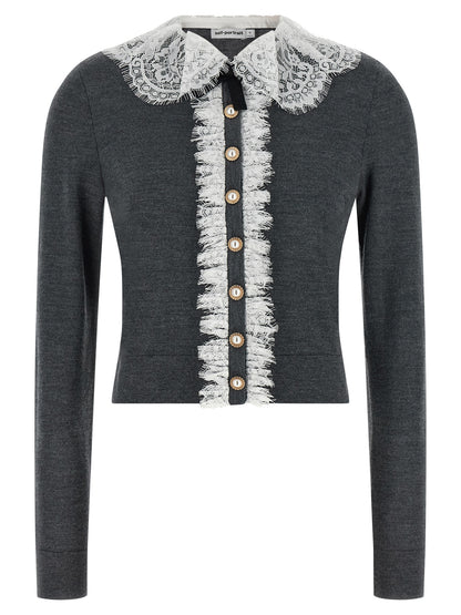 Gray Wool Cardigan