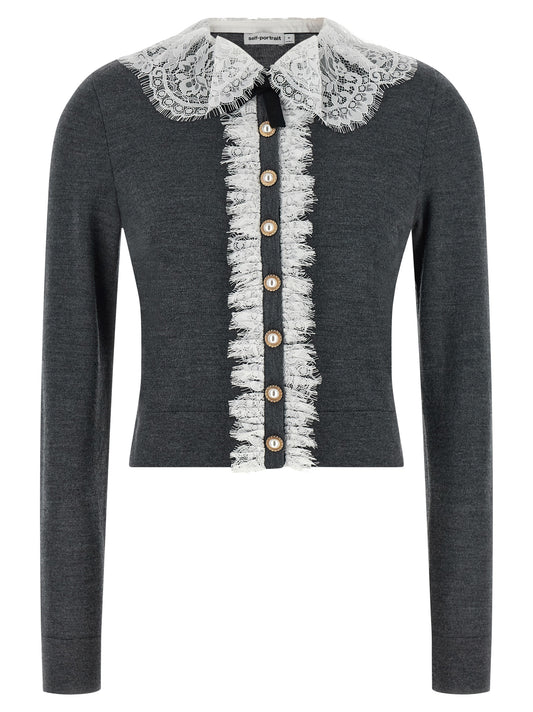 Gray Wool Cardigan
