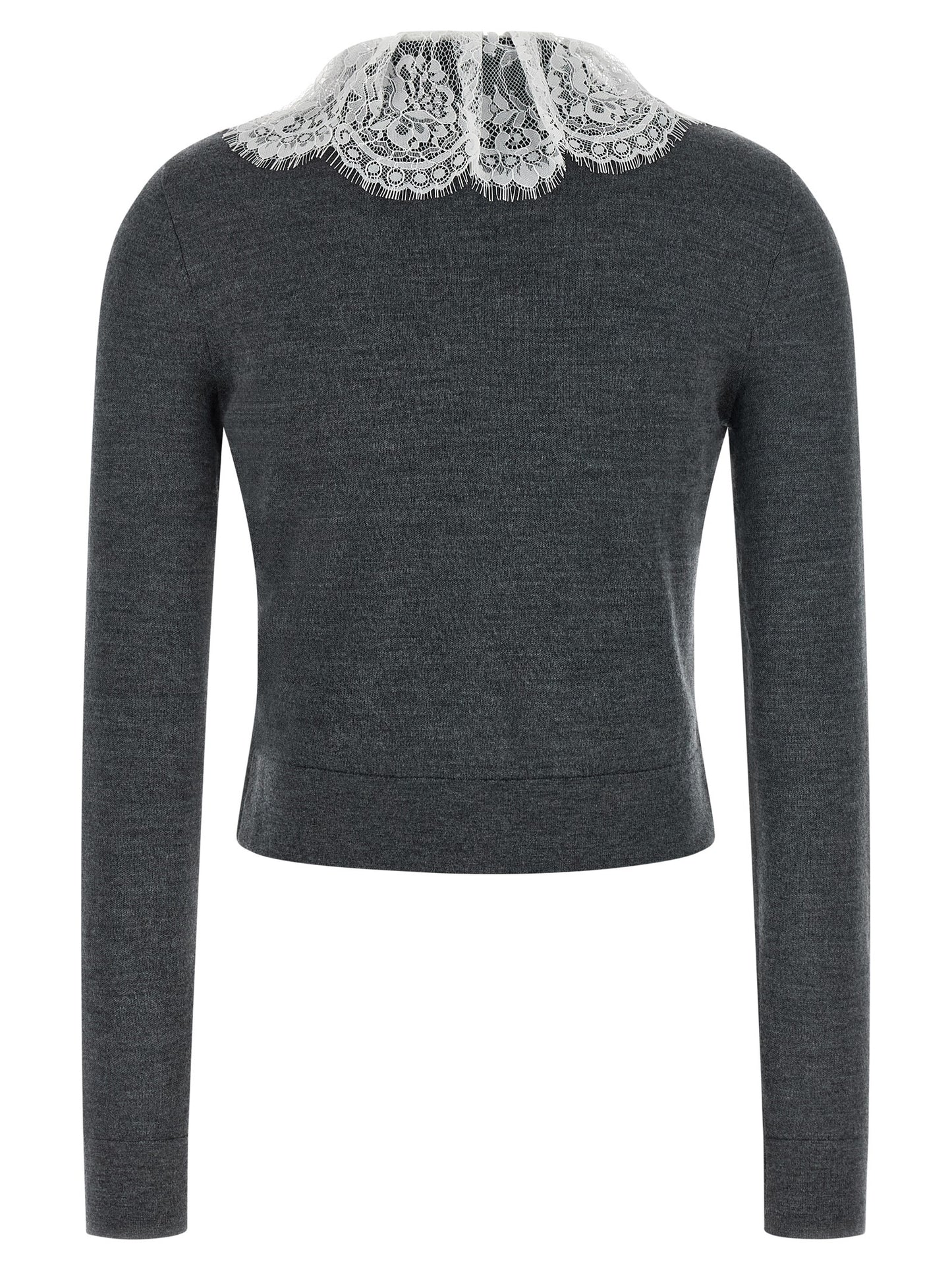 Gray Wool Cardigan