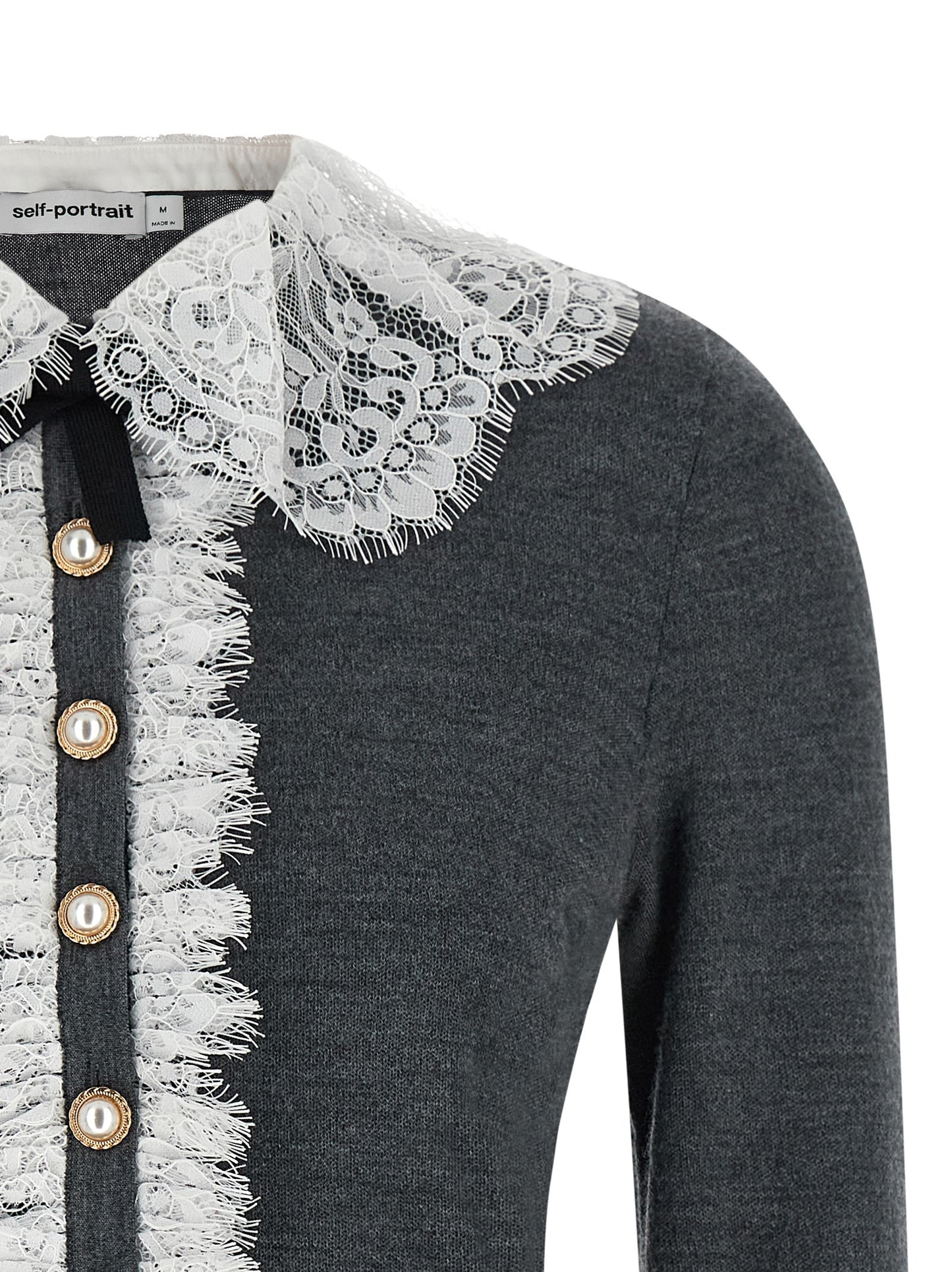Gray Wool Cardigan