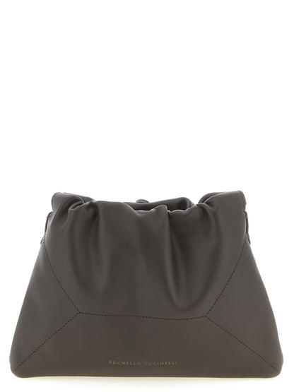 Brown Calfskin Clutch Bag