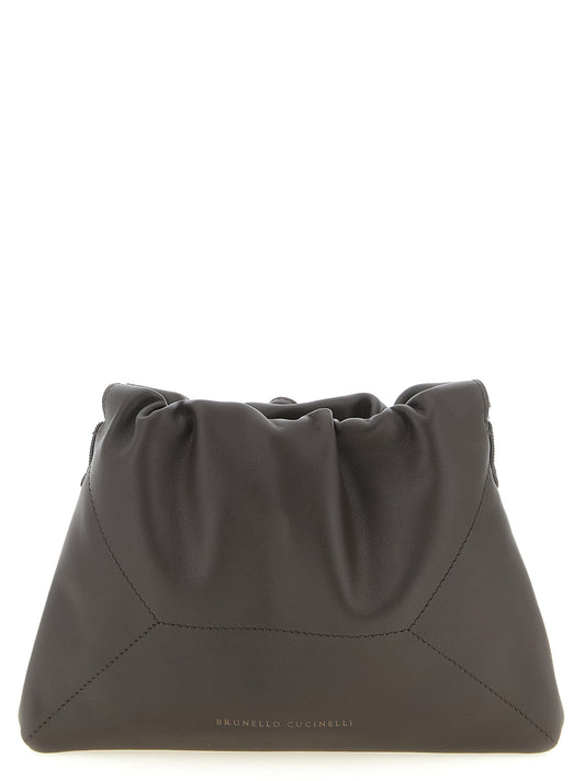 Brown Calfskin Clutch Bag