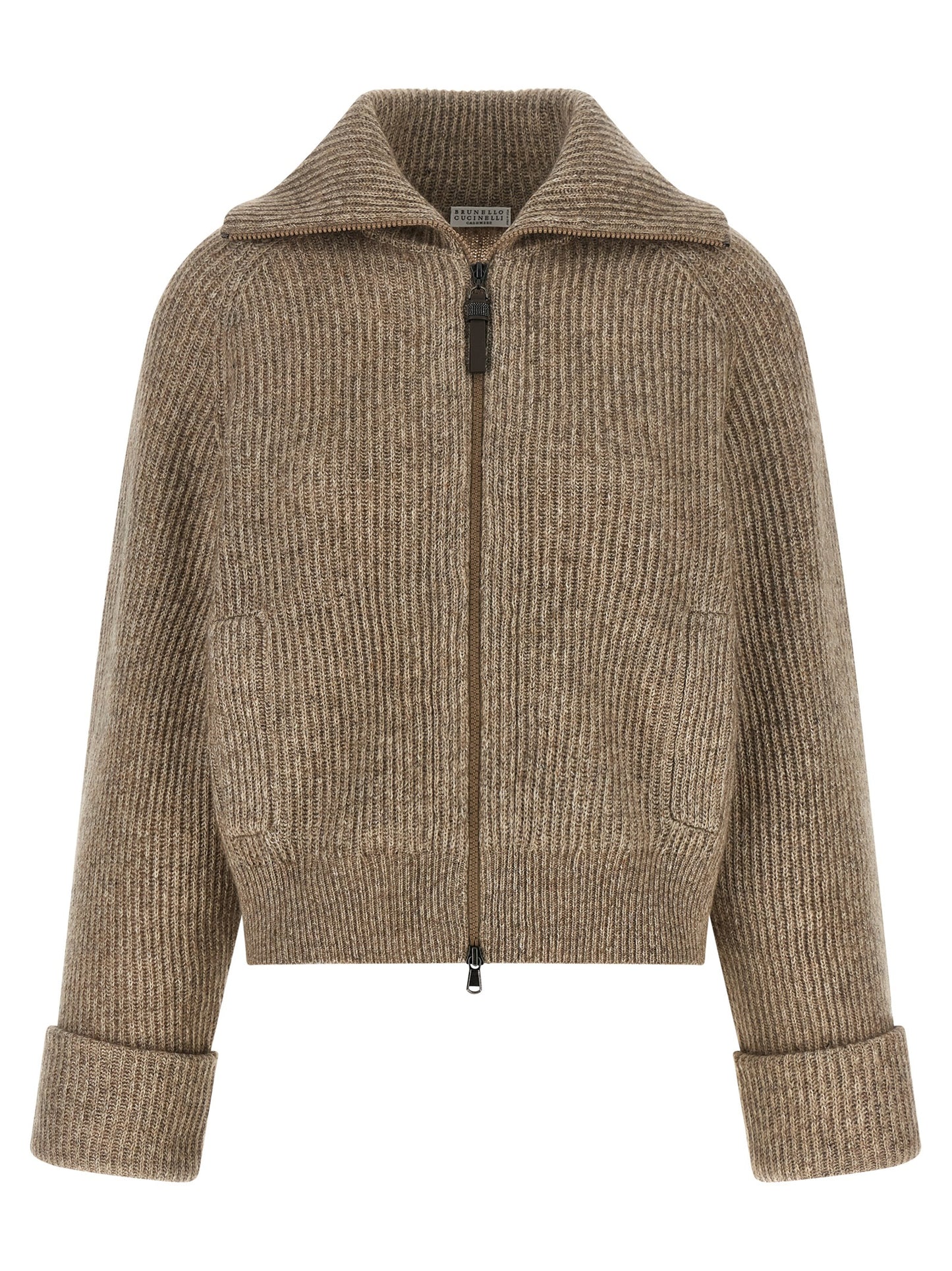 Beige Cashmere Cardigan