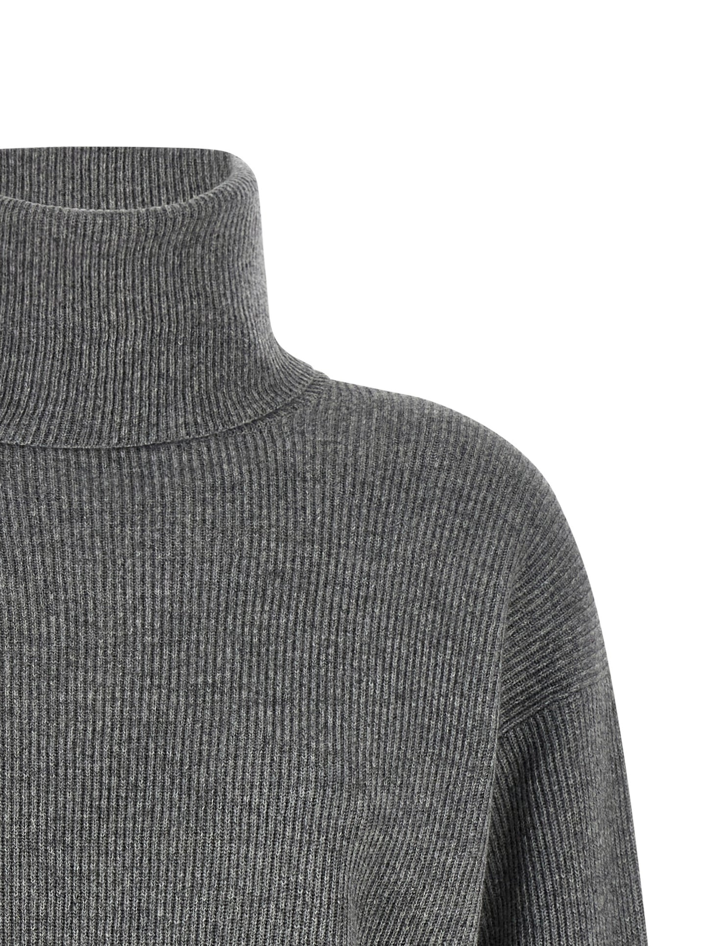 Gray Virgin Wool Cardigan