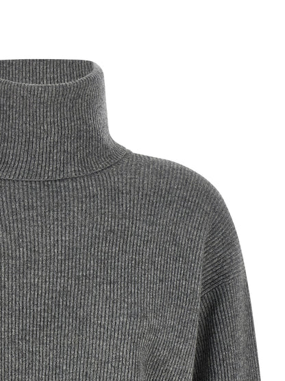 Gray Virgin Wool Cardigan