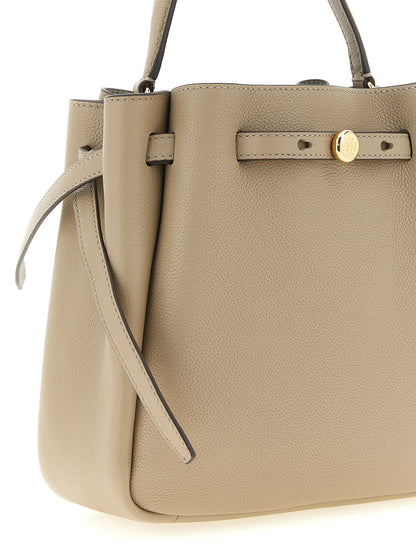 Beige Cowhide Handbag