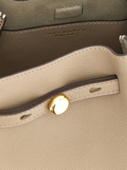 Beige Cowhide Handbag