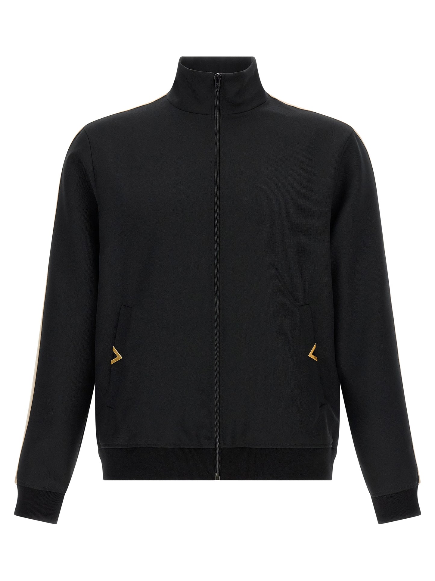 Black Polyester Sweatshirt
