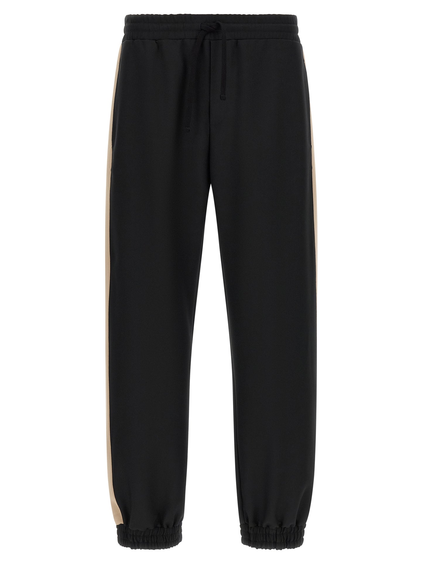 Black Polyester Athletic Pants