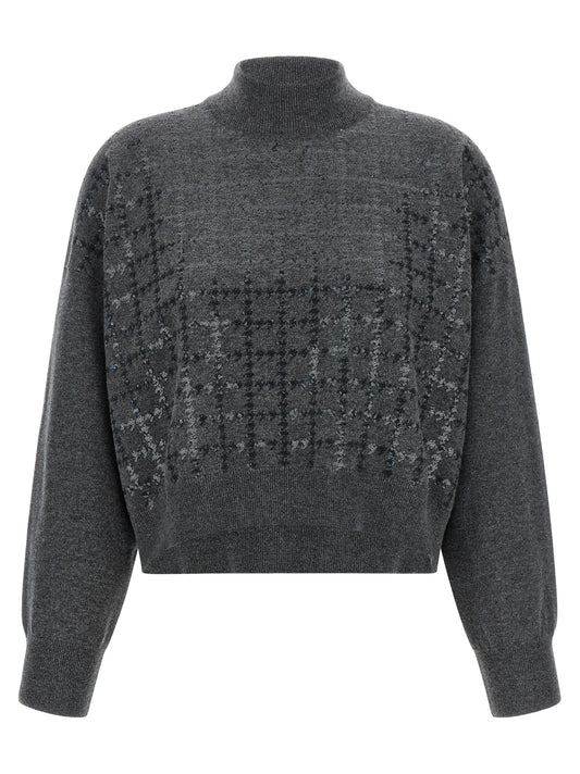 Gray Cashmere Cardigan
