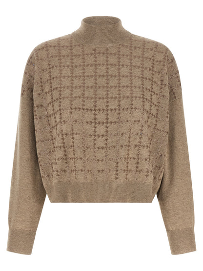 Beige Cashmere Cardigan