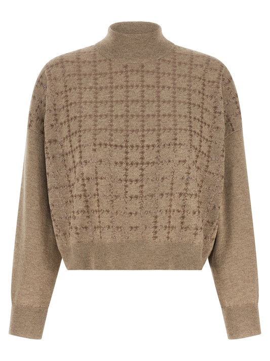 Beige Cashmere Cardigan
