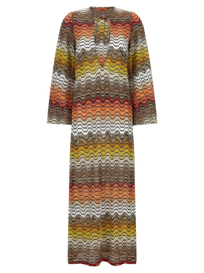 Multicolor Viscose Casual Dress