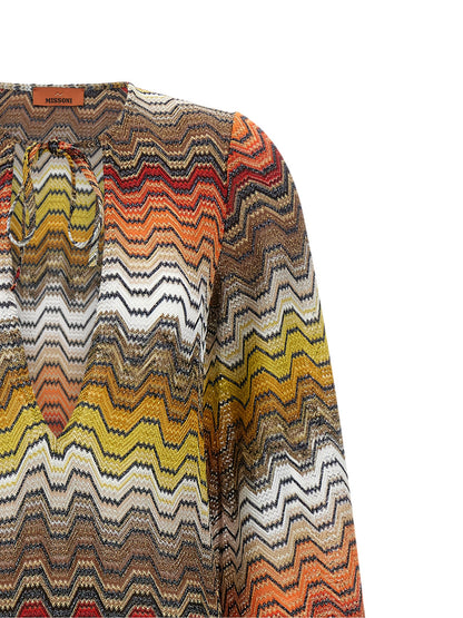 Multicolor Viscose Casual Dress
