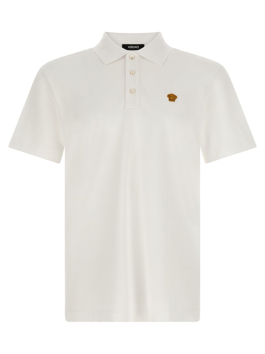 White Cotton Polo Shirt
